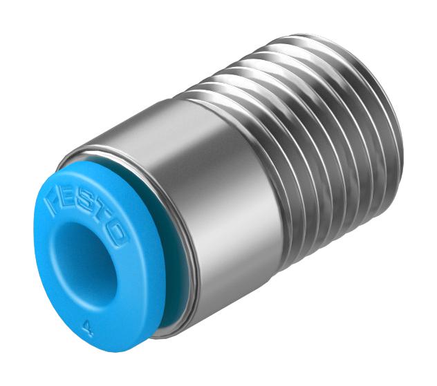 Festo 153316 Push-In Fitting, 4mm, R1/8, 10mm