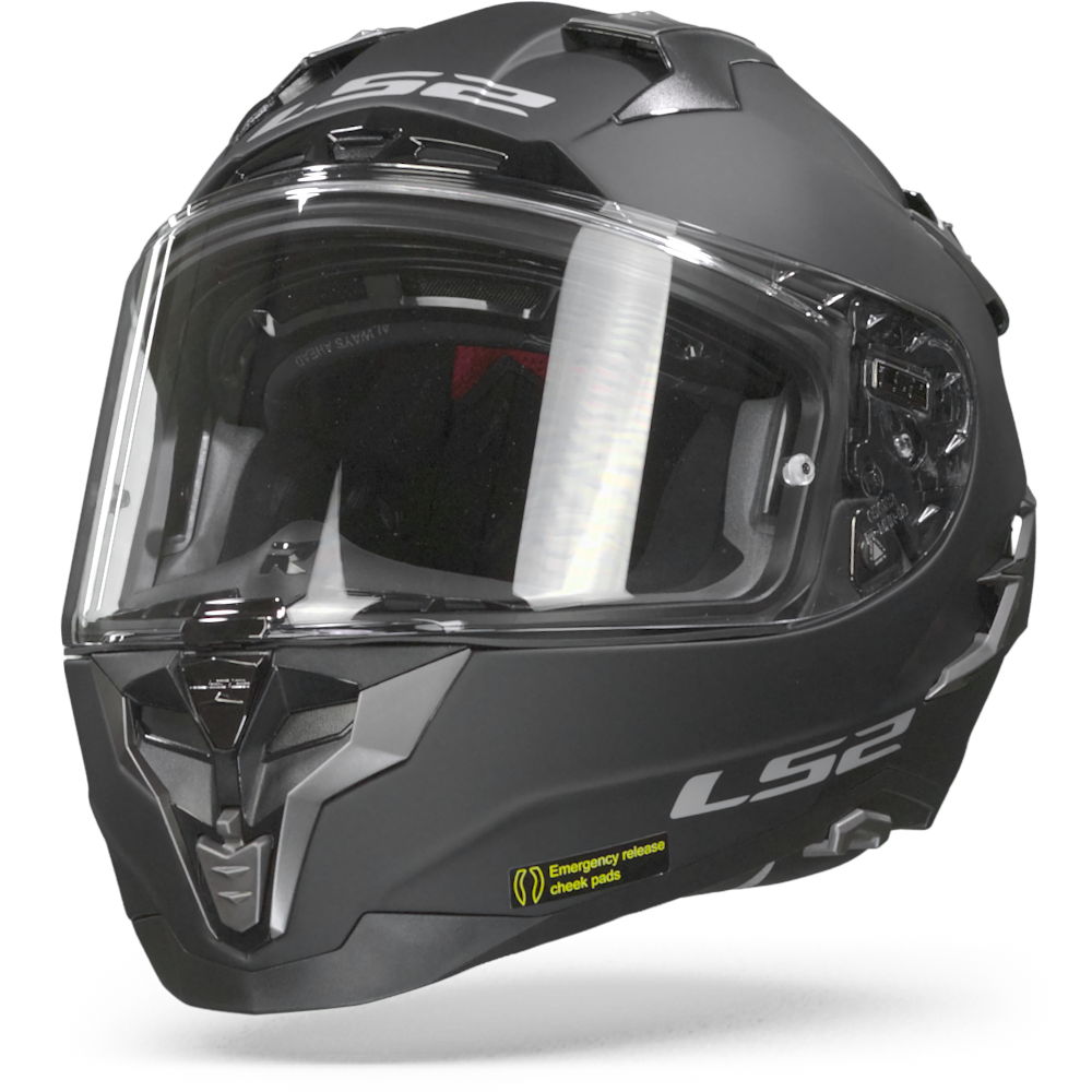 LS2 FF327 Challenger Solid Matt Black Full Face Helmet Size XL