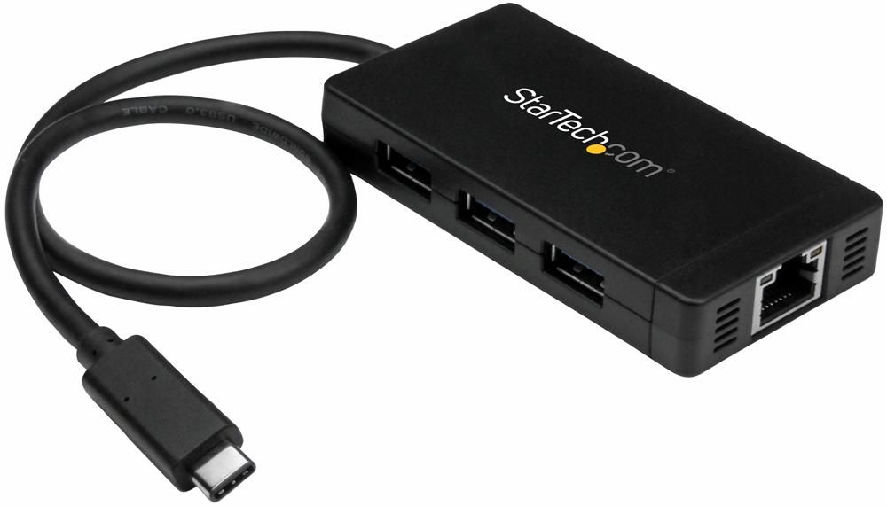 Startech Hb30C3A1Ge Usb-C - 3 Port Usb3.0 Hub & Ethernet