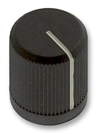 Ehc (Electronic Hardware) 3489-2-B Round Knurled Knob With Line Ind, 6.35mm