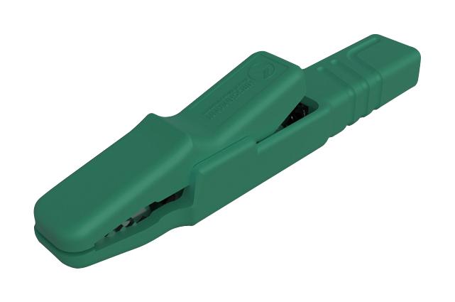 Hirschmann Test And Measurement 932146104 Connector, Crocodile Clip, Green, 9.5mm