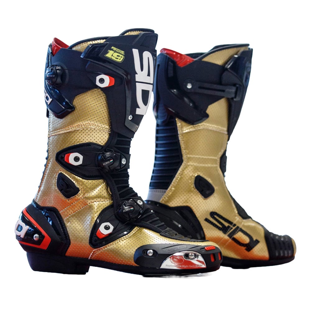 Sidi MAG-1 Air Bautista Limited Edition Racing Boots Gold Black Size 39