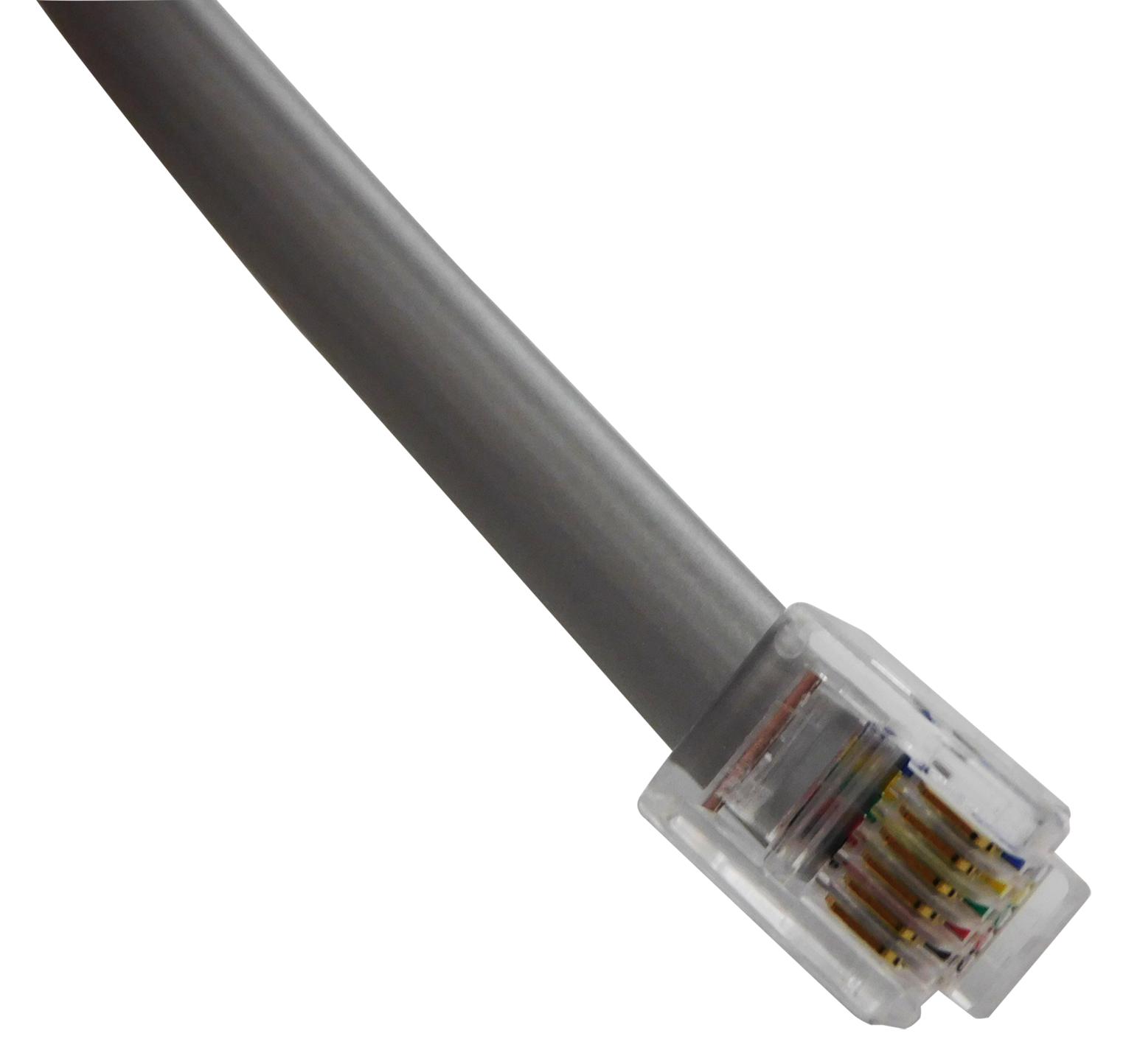 Bel Bc-66Rs025F Patch Cord, Reverse Rj12 Plug-Plug, 25