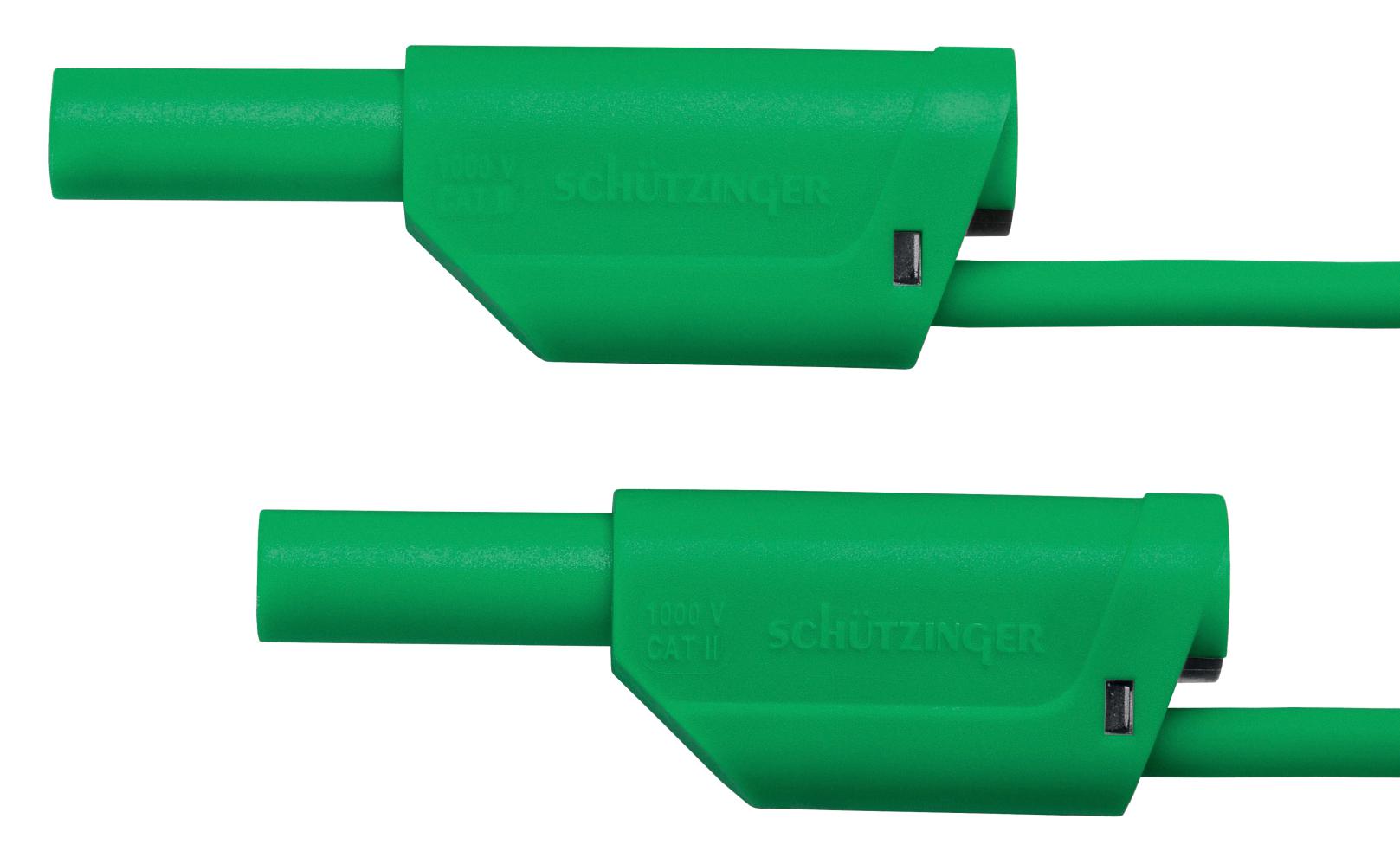 Schutzinger Vsfk 6000 / 2.5 / 50 / Gn Test Lead, Stackable Banana Plug, 500mm