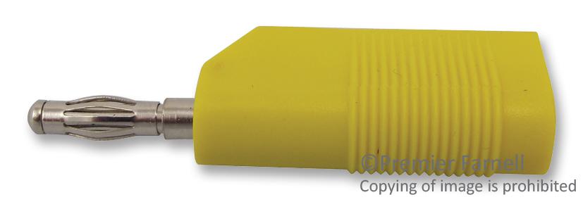 Multicomp 25.403.3 Plug, 4mm, Stackable, Yellow