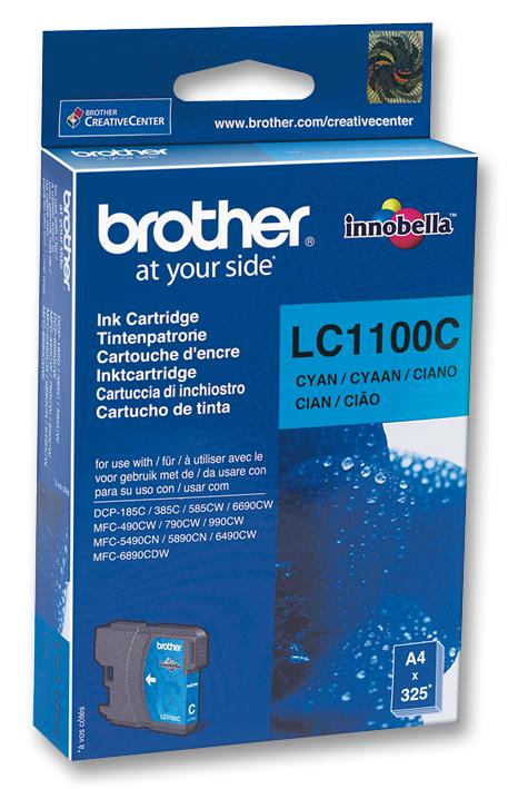Brother Lc1100C Ink Cartridge, Lc1100C, Cyan