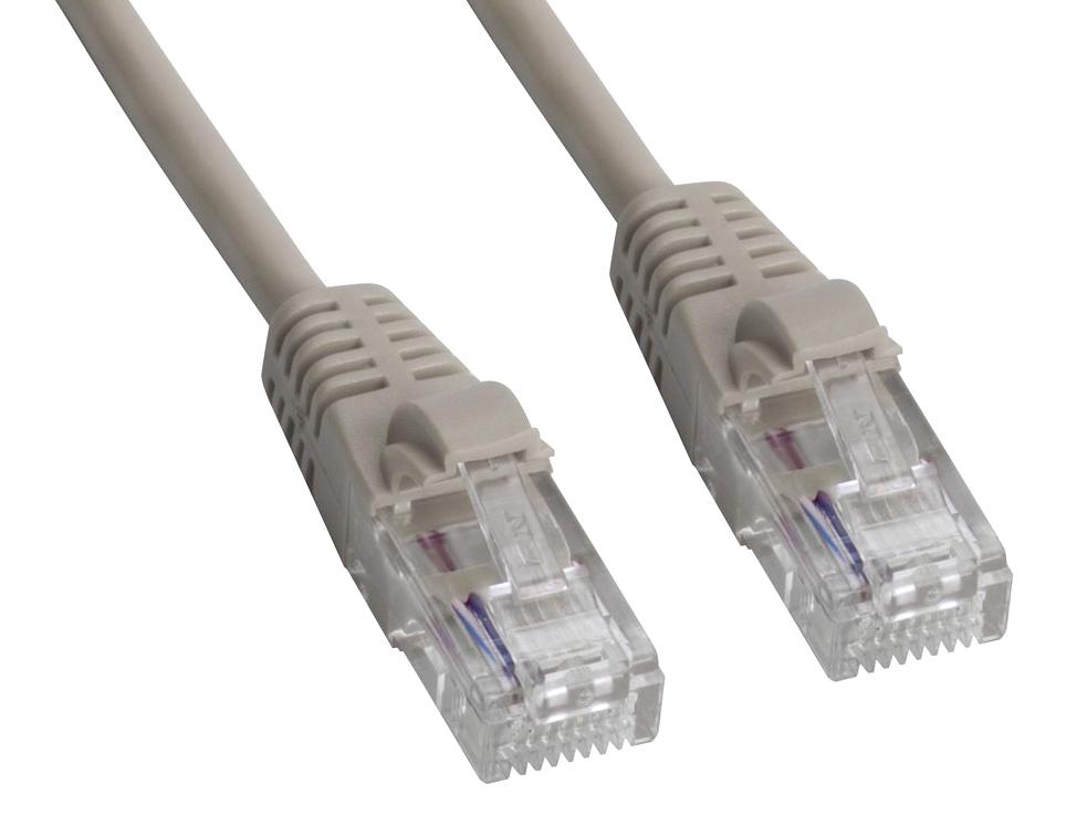 Amphenol Cables on Demand Mp-5Xrj45Unne-010 Enet Cable, Cat5E, Rj45 Plug-Plug, 10Ft