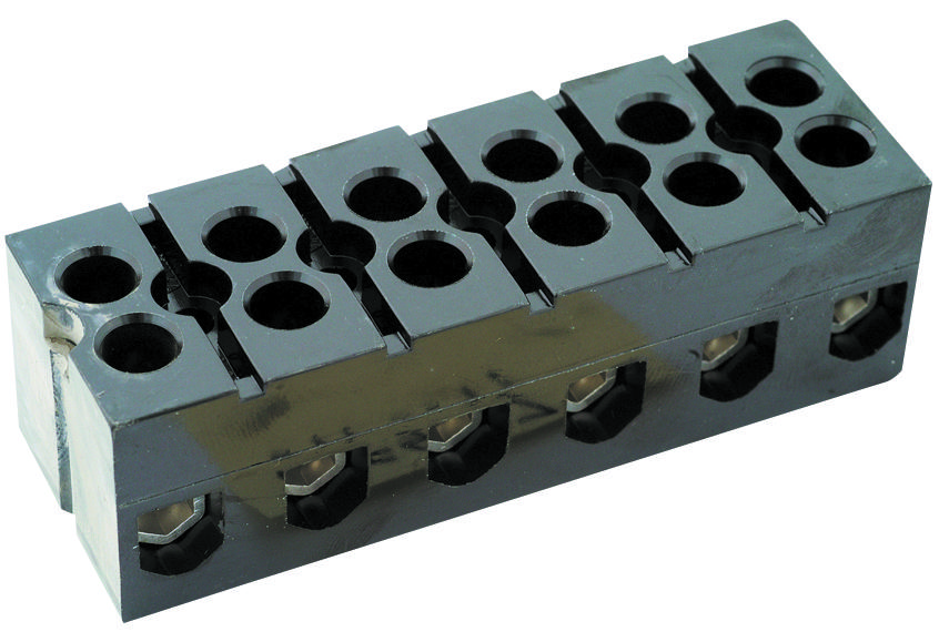 Marathon Special Products 985-Gp-6 Terminal Block, Barrier, 6 Position, 18-4Awg