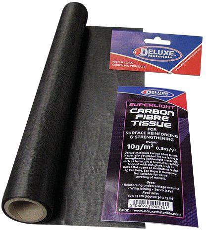Deluxe Bd62 Carbon Fibre Tissue, 10G/m2