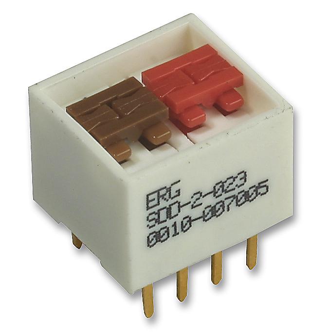 Erg Components Sdd-2-023 Switch, Dil, Ganged, 2Way