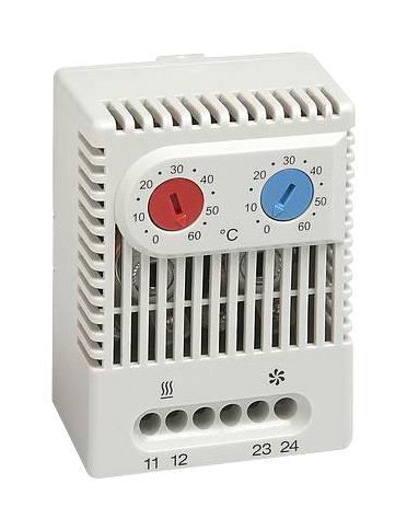 Stego 01176.0-00 Dual Thermostat, No, 15A, 120Vac