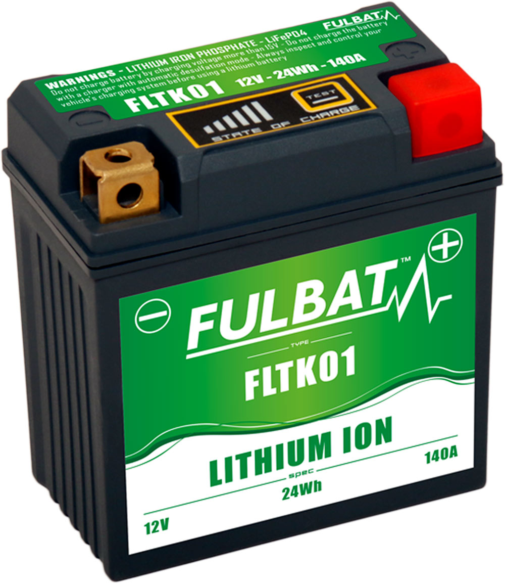 Fulbat FLTK01 Lithium-ion Motorcycle Battery Size