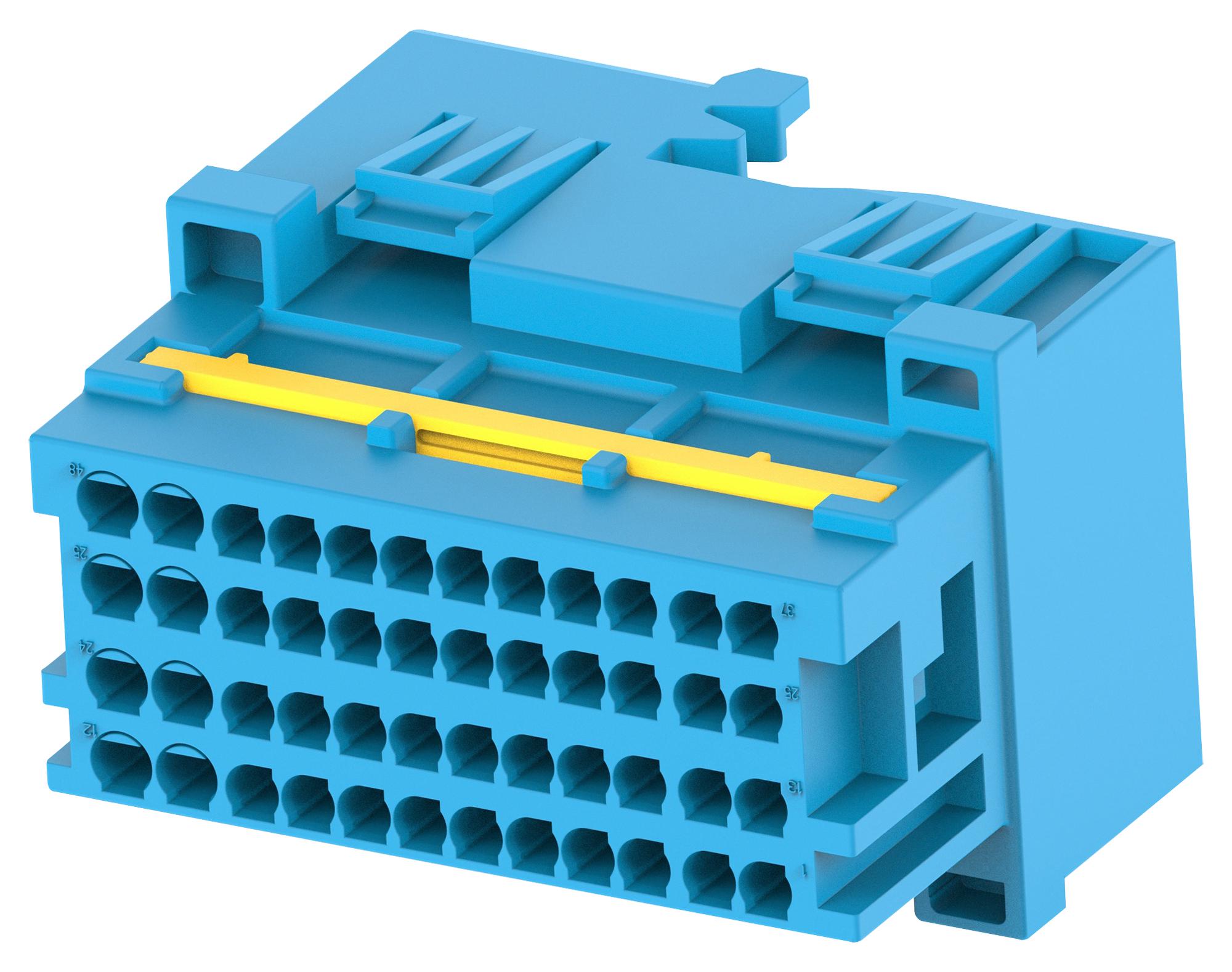 Amp Connectors / Te Connectivity 2366066-4 Conn, Tab Housing, 48Pos, 24V, Pa6+Gf15