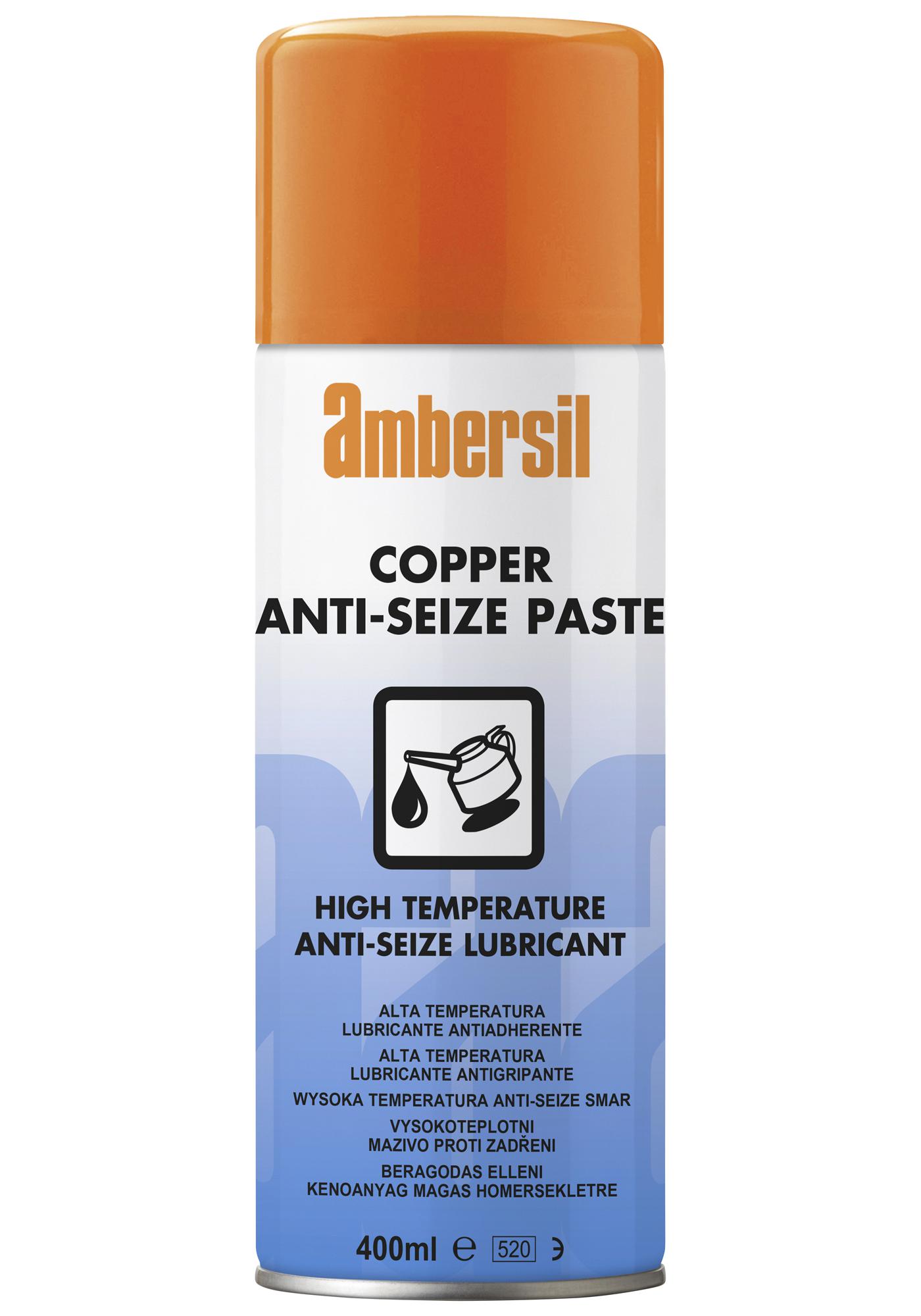 Ambersil Copper Anti-Seize Paste, 400Ml Lubricant, Paste, Aerosol, 400Ml