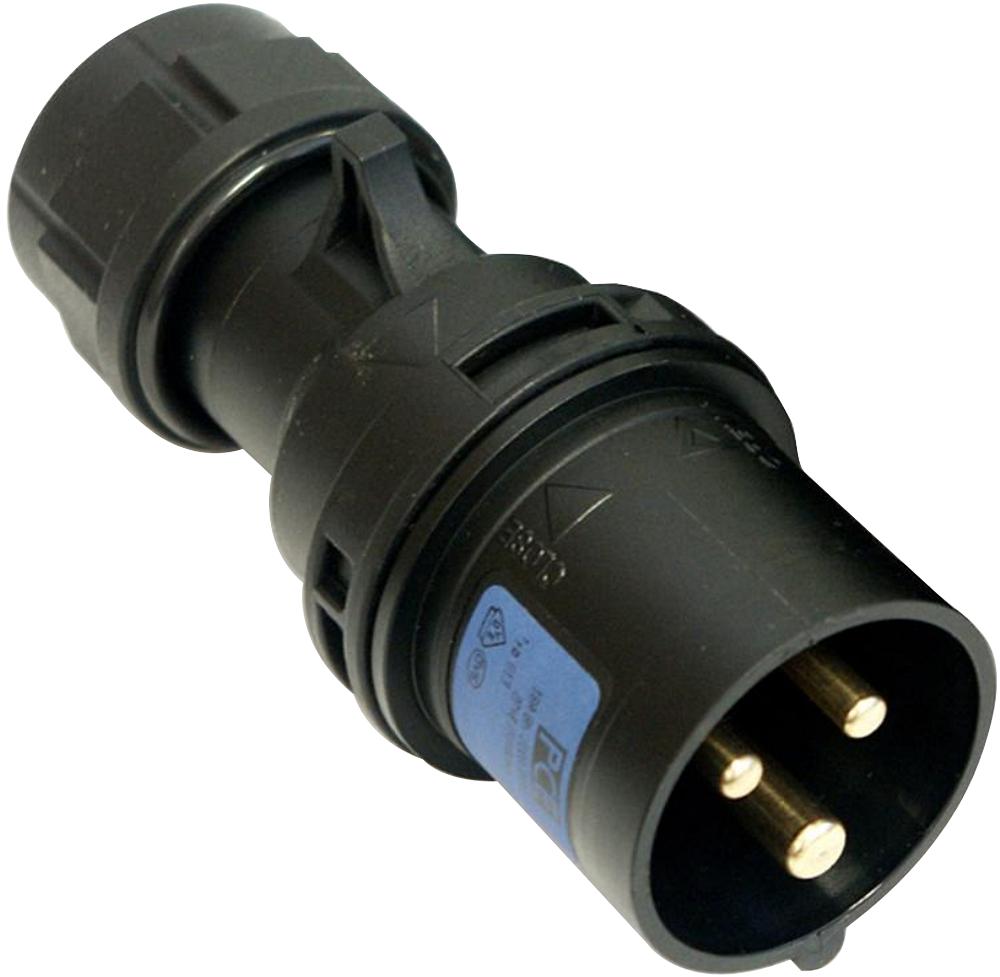 Pce 023-6X 32A 230V 3P All Black Plug