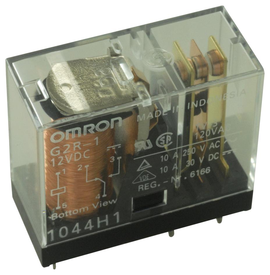 Omron G2R-2A   Dc24 Power Relay, Dpst-No, 24Vdc, 5A, Tht