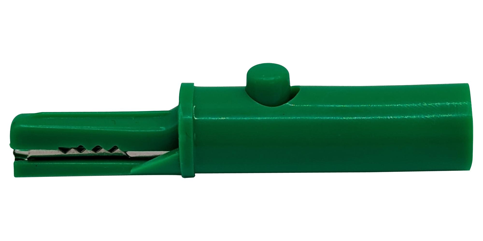 Mueller Electric Bu-27.259.4 Insulated Alligator Clip, Grn, 19A, 8mm