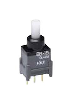 NKK Switches Bb15Ap Pushbutton Switch, Spdt, 28V, Th