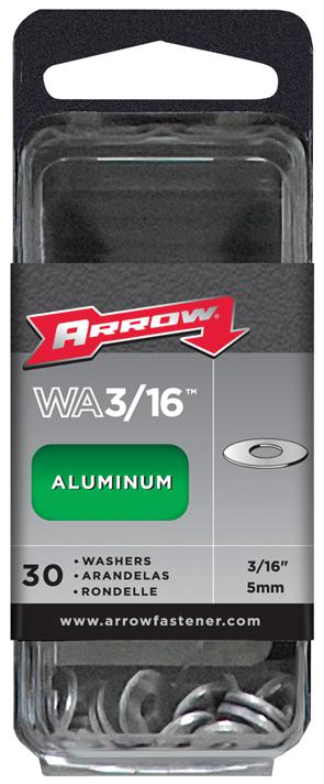 Arrow Fastener Wa3/16 3/16In Alum Pop Rivet Washer (30), Pk30
