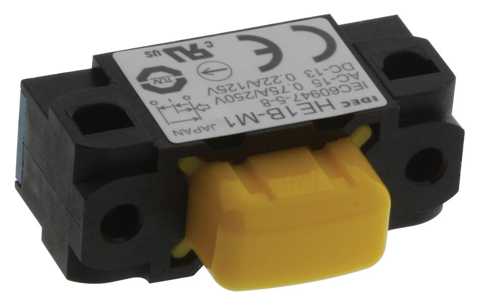 IDEC He1B-M1 Switch, Pushbutton, Spst, 5A, 250V