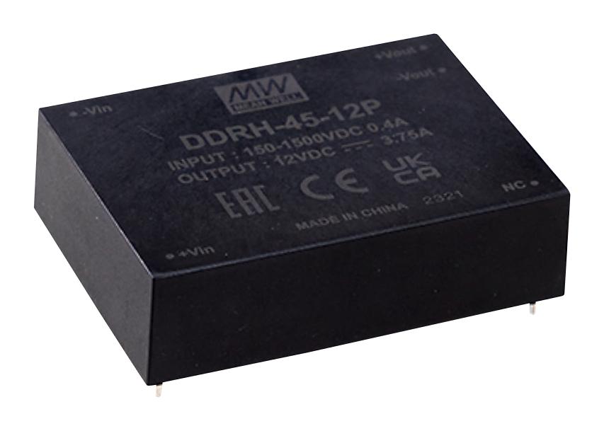 MEAN WELL Ddrh-45-48P Dc-Dc Converter, 48V, 0.938A