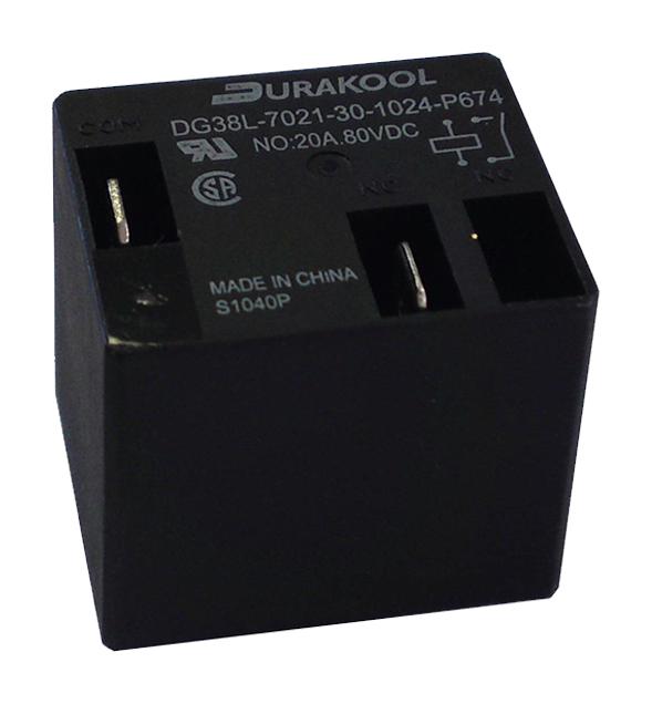 Durakool Dg38L-7021-30-1024 Power Relay, Spst-No, 45A, 24Vdc, Th