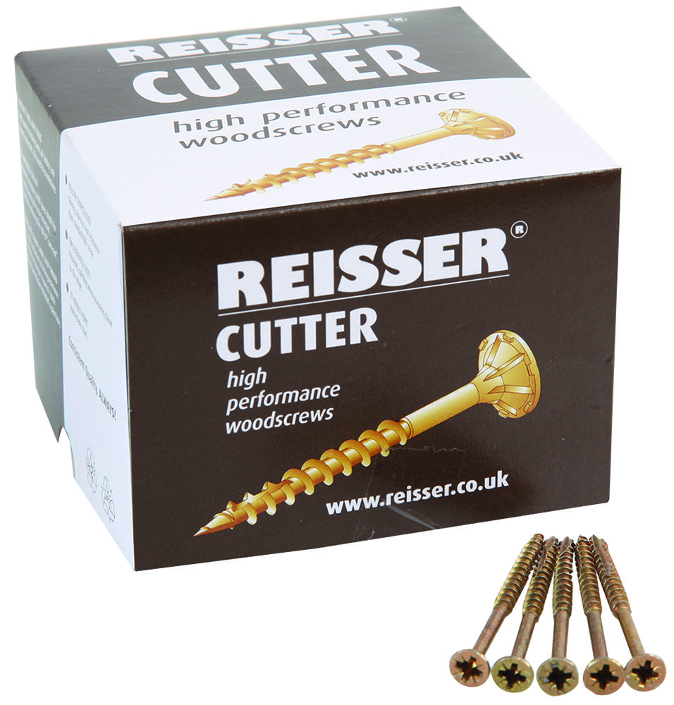 Reisser 8221S220450804 Cutter Wood Screw, Carbon Steel, 80mm