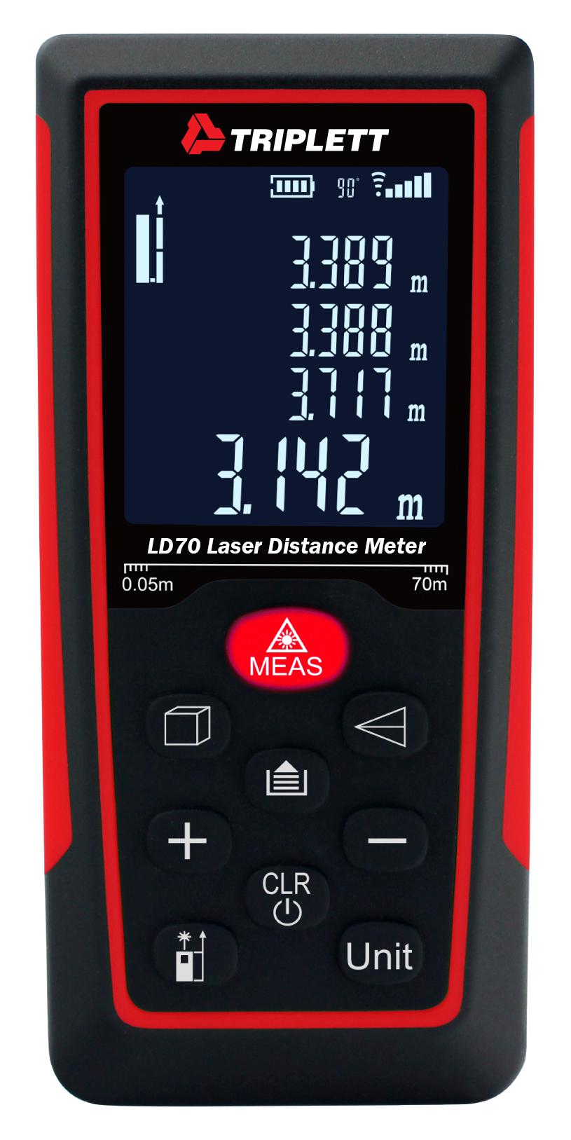 Triplett Ld70 Laser Distance Meter, 70M