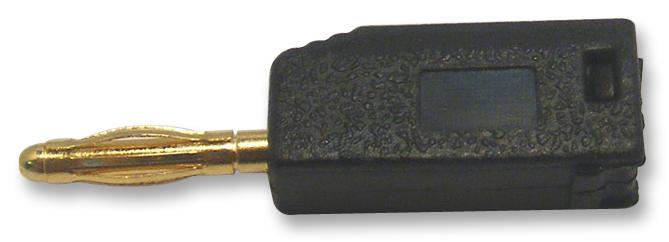 Multicomp 25.206.2 Plug, 2mm, Stackable, Black