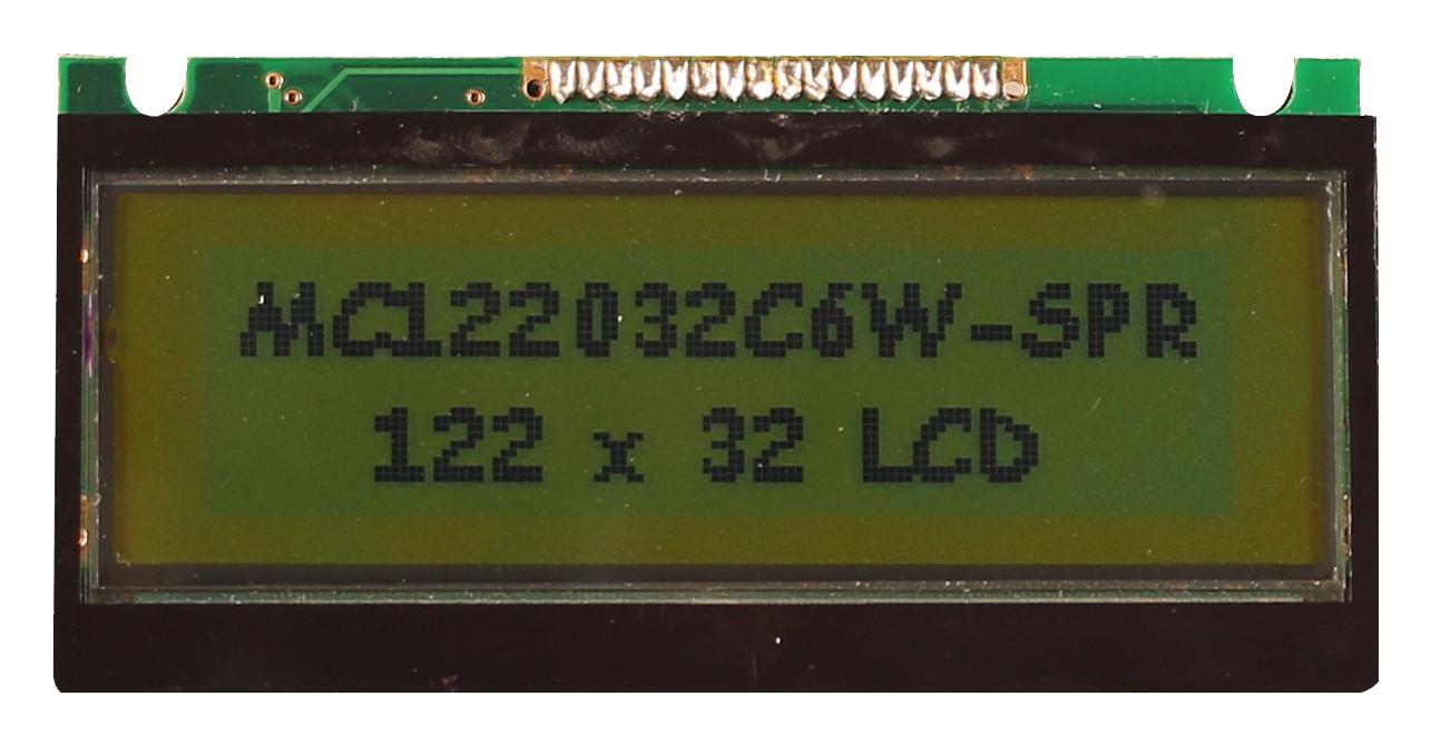 Midas Displays Mc122032Ca6W-Spr Lcd Module, Cob, Reflective, 122X32Pixel