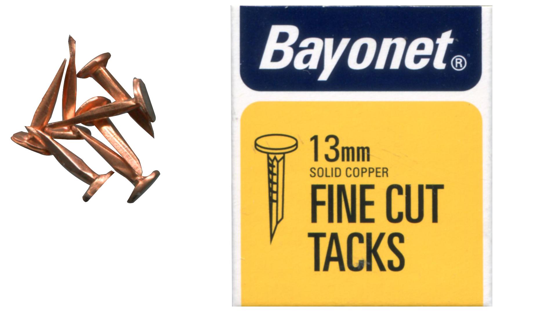 Bayonet 10238 Fine Cut Tacks Copper 13mm (40G)