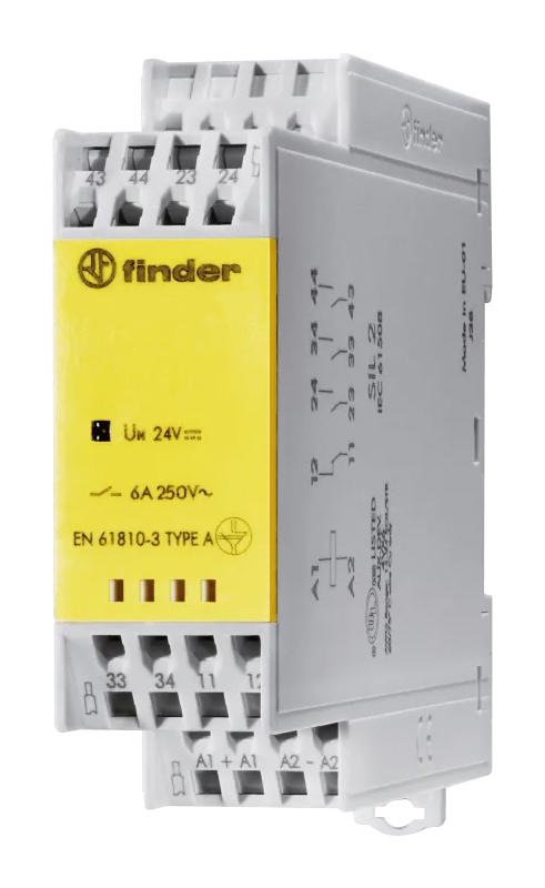 Finder Relays Relays 7S.34.8.230.4220 Safety Relay, Dpst-No/dpst-Nc, 6A, 240V