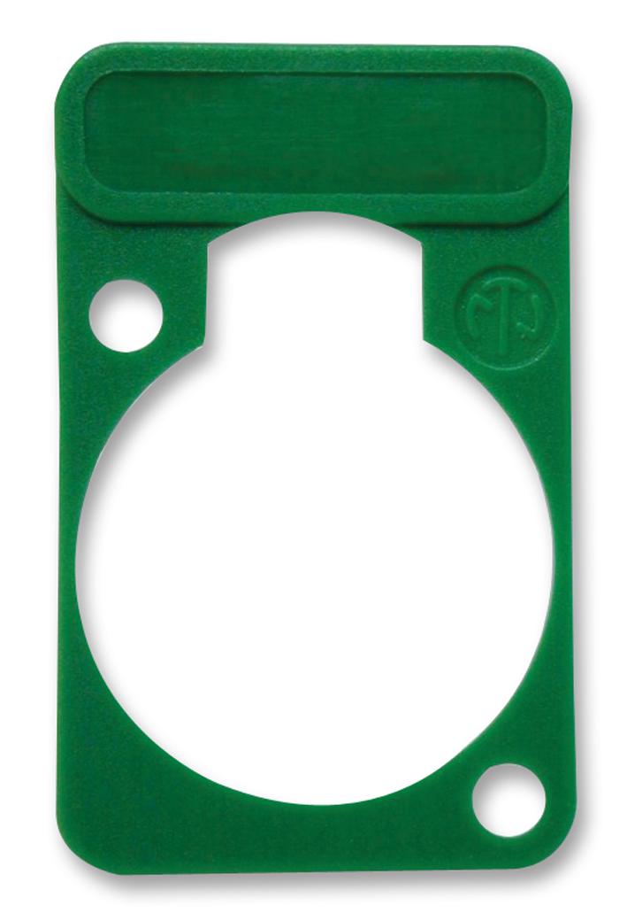 Neutrik Dss-Green Plate, D-Shell, Green