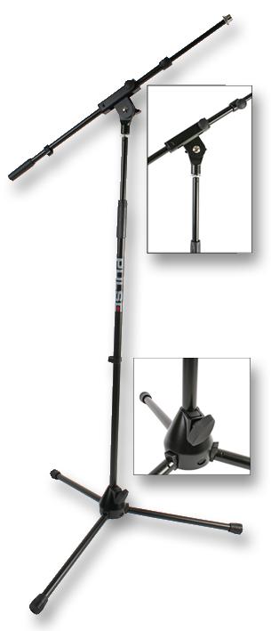 Pulse Pls00040 Microphone Stand, With Ext Boom
