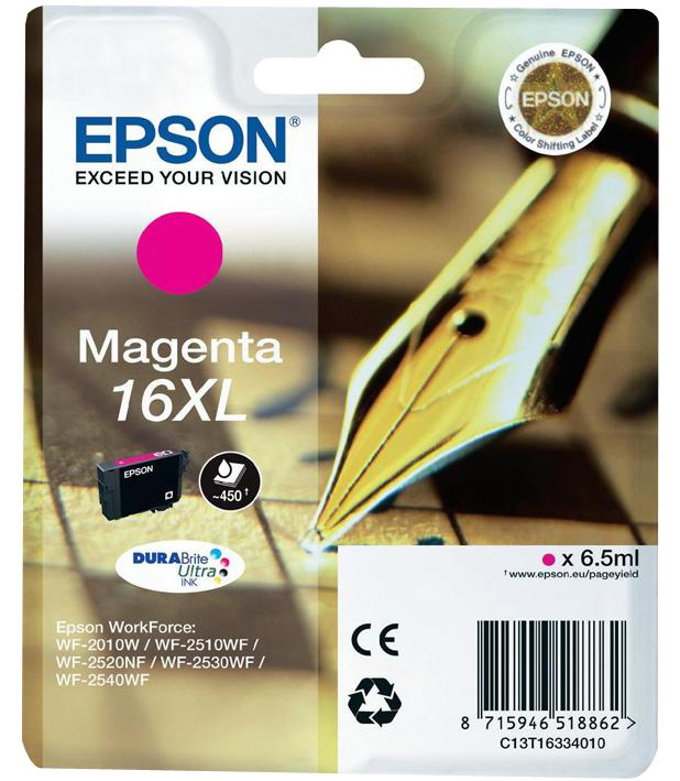 Epson C13T16334010 Ink Cartridge, Magenta, T1633, 16Xl, Eps