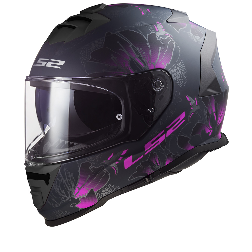 LS2 FF800 STORM II Burst Matt Black Pink-06 Full Face Helmet Size L