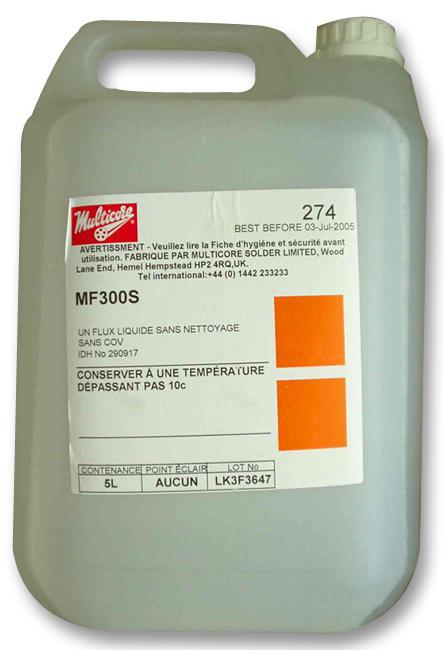 Multicore/loctite Mf 300S 5L Fr Flux Spray, Mf300S, 5L