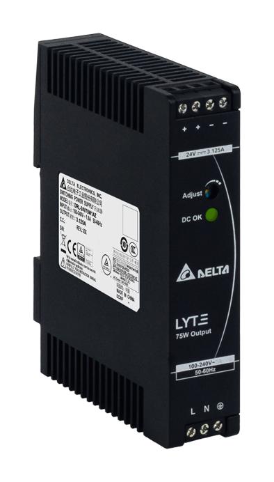 Delta Electronics/power Drl-24V75W1Az Power Supply, Ac-Dc, 24V, 3.125A
