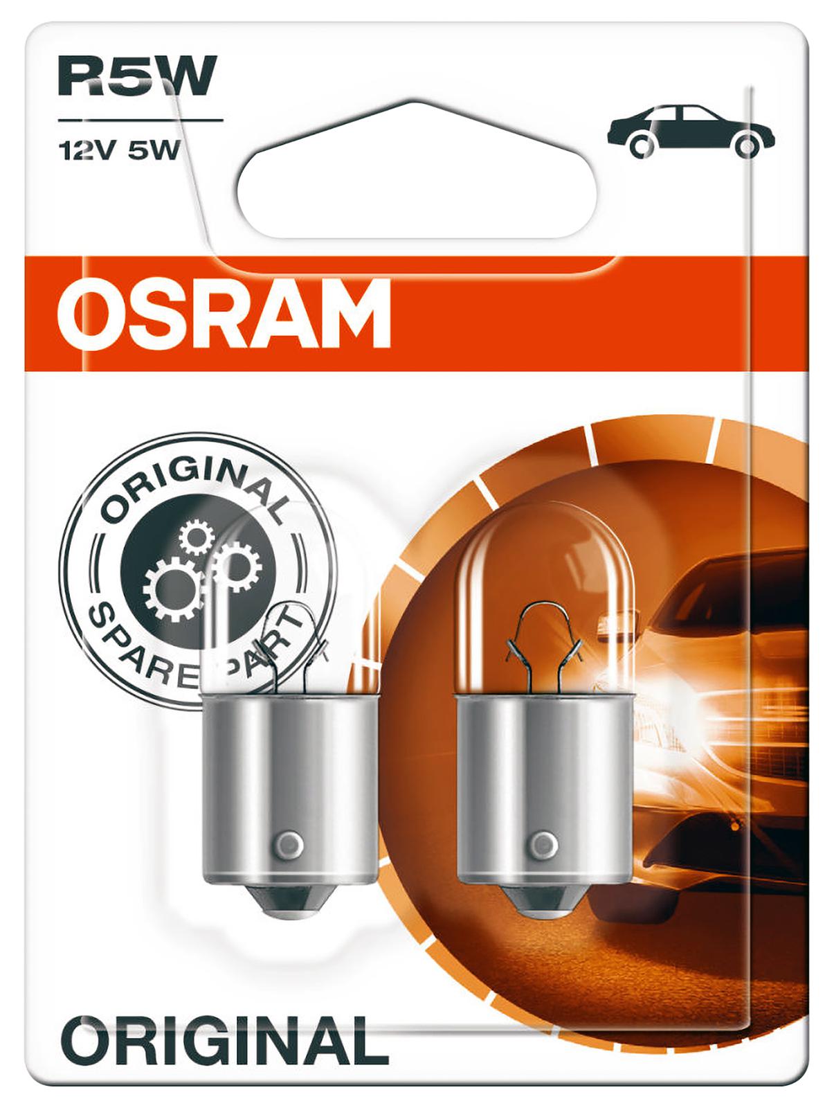 Osram A207Bl Lamp, R5W 207 12V 5W Ba15S 2Pk