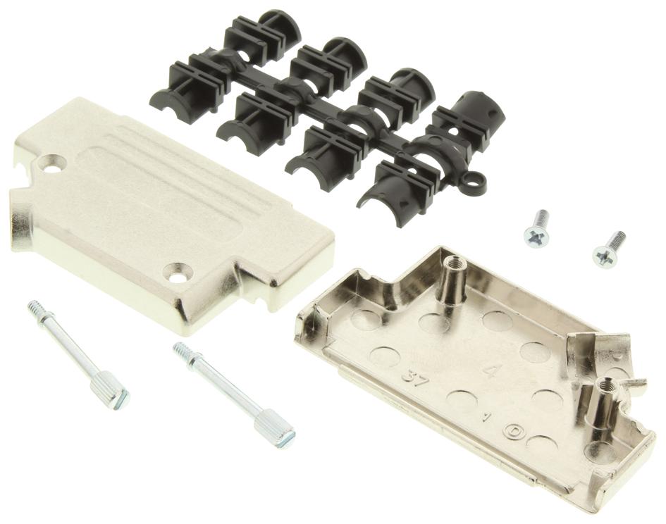 MH Connectors Mhd45Zk-37-K Backshell, D, NIckel, 45Dh, 37Way