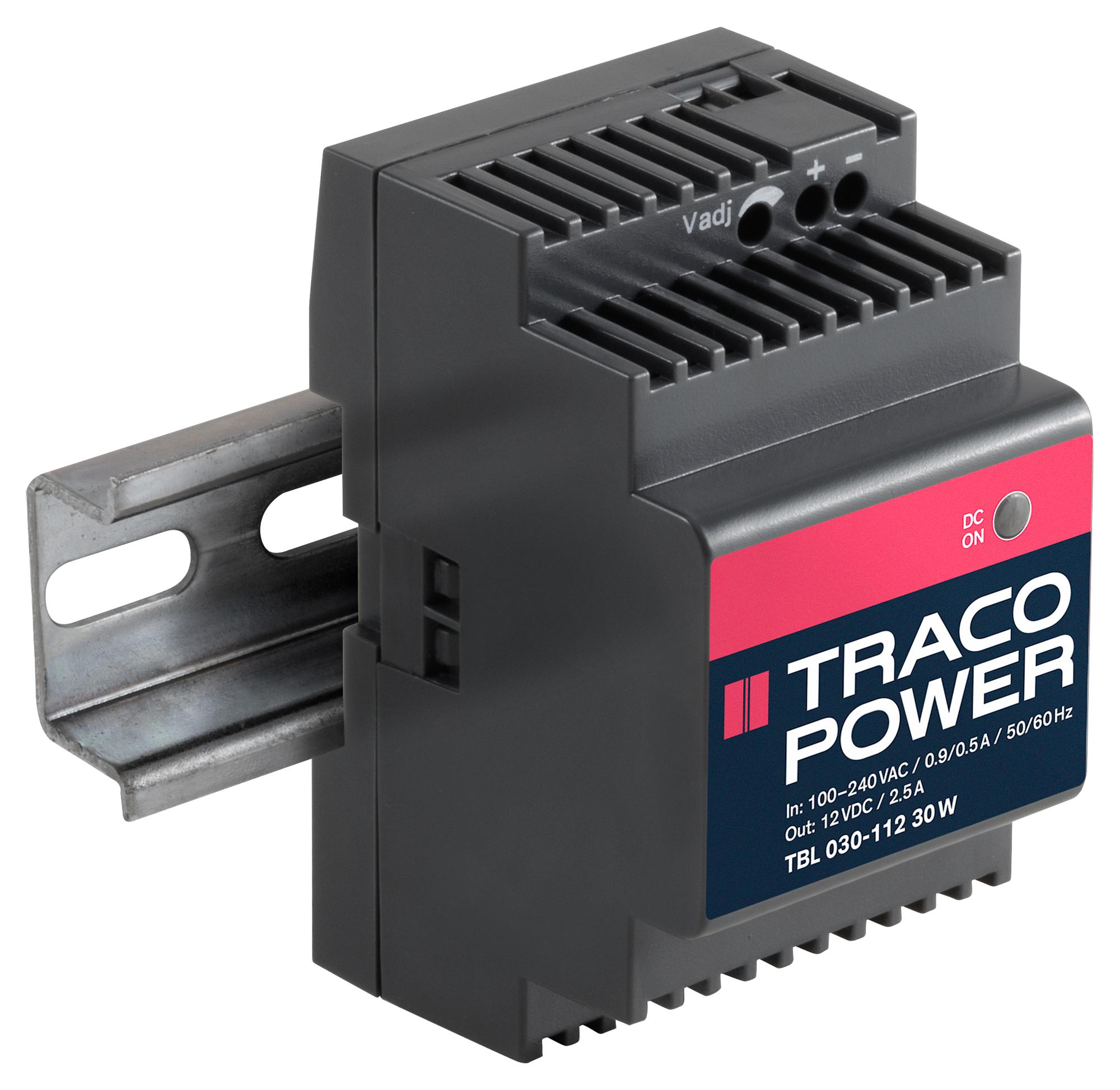 TRACO Power Tbl 030-112 Ac/dc, 12V/2.5A/30W, Din