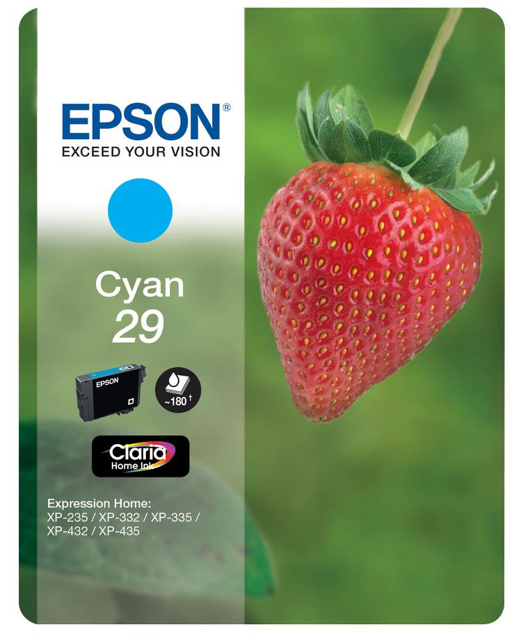 Epson C13T29824010 Ink Cartridge, Original, Cyan, Epson