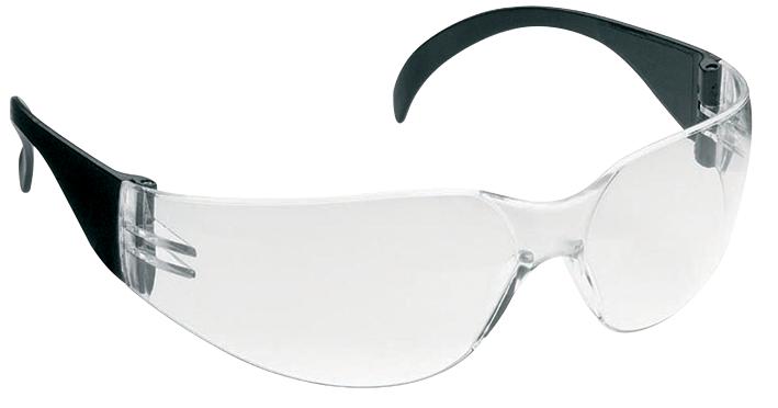 Jsp Asa718-161-100 Safety Glasses, Black/clear