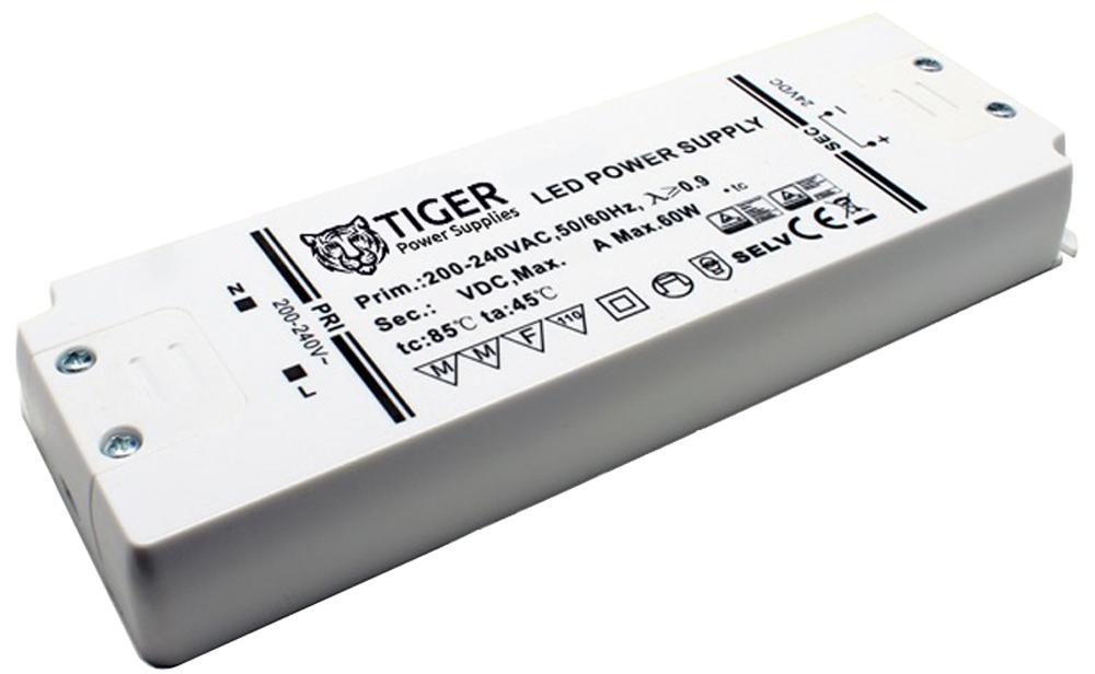 Tiger Power Supplies Tgr-24V-50W Led Driver, Constant Voltage, 50W