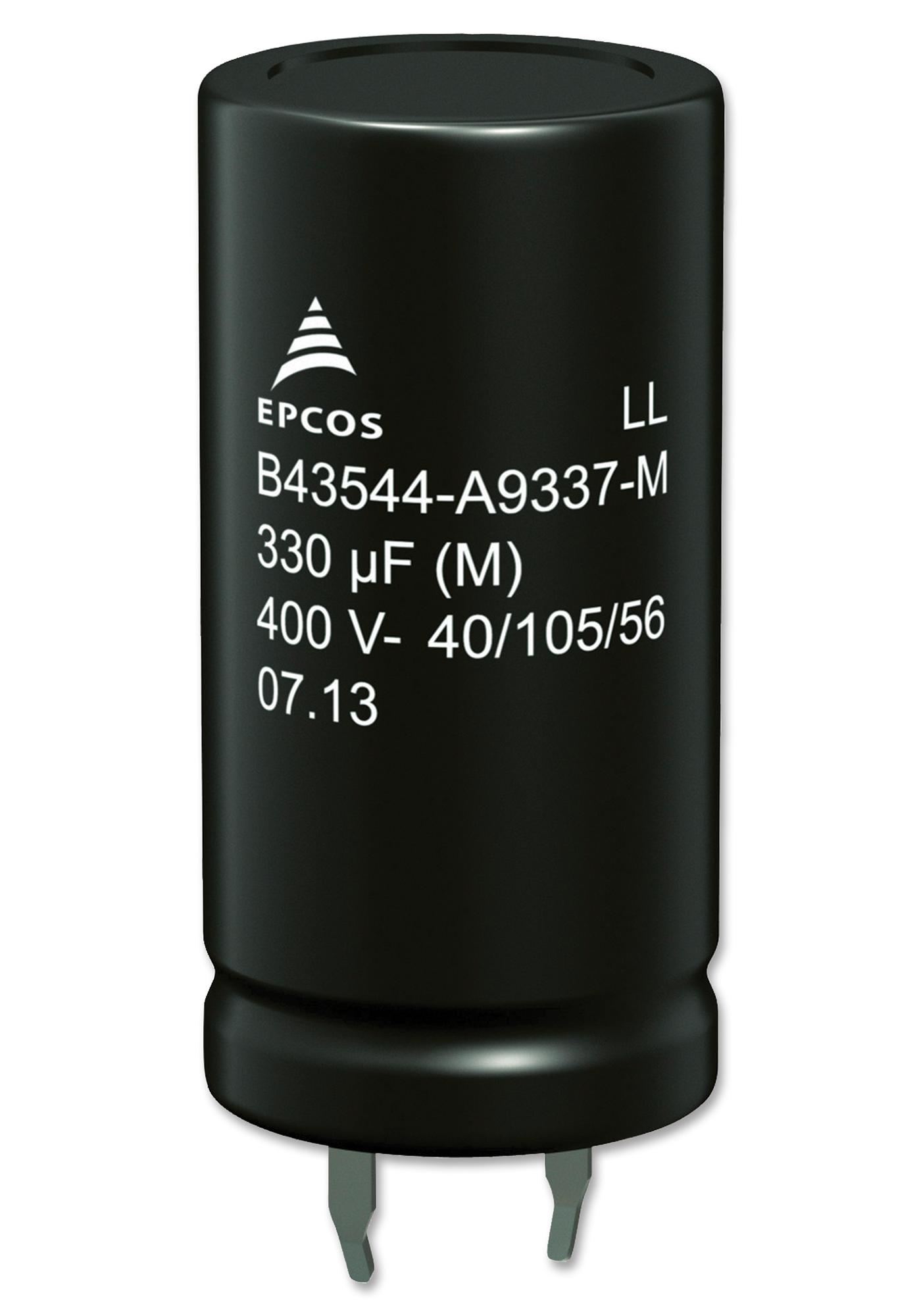 EPCOS B43634C5337M062 Capacitor, 330Uf, 450V, Alu Elec, Snap-In