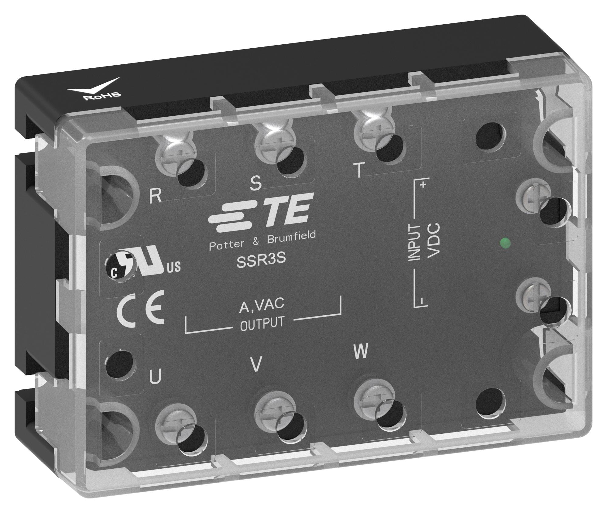 Potter & Brumfield Relays / Te Connectivity Ssr3T-480D10R Solid State Relay, Spst, 10A, 48V-480V
