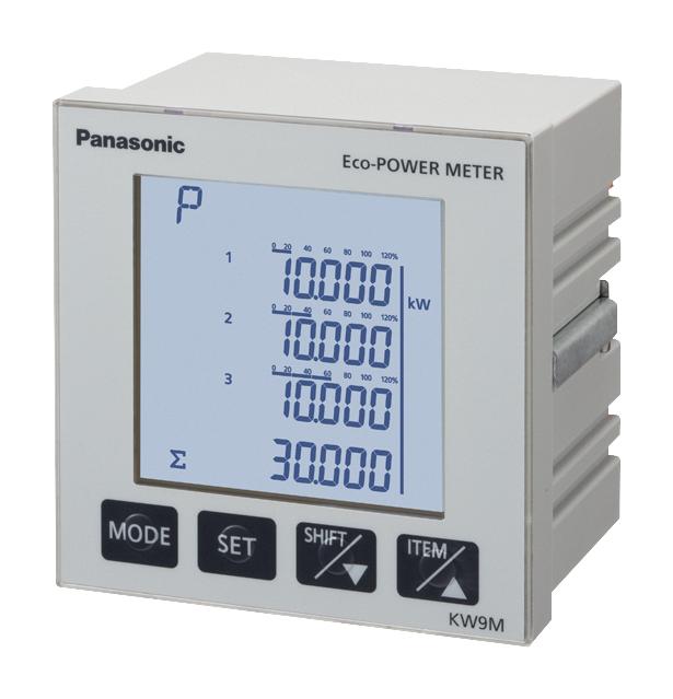 Panasonic Akw91110 Eco-Power Meter, Panel Mount, 264Vac