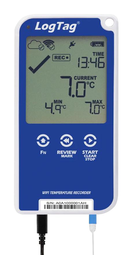 Logtag Utred30-Wifi Kit Data Logger, Temperature, 2Ch, Lcd