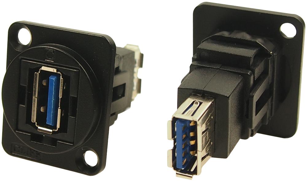 Cliff Electronic Components Cp30205Nmb Usb Adapter, 3.0 Type A Rcpt-Rcpt