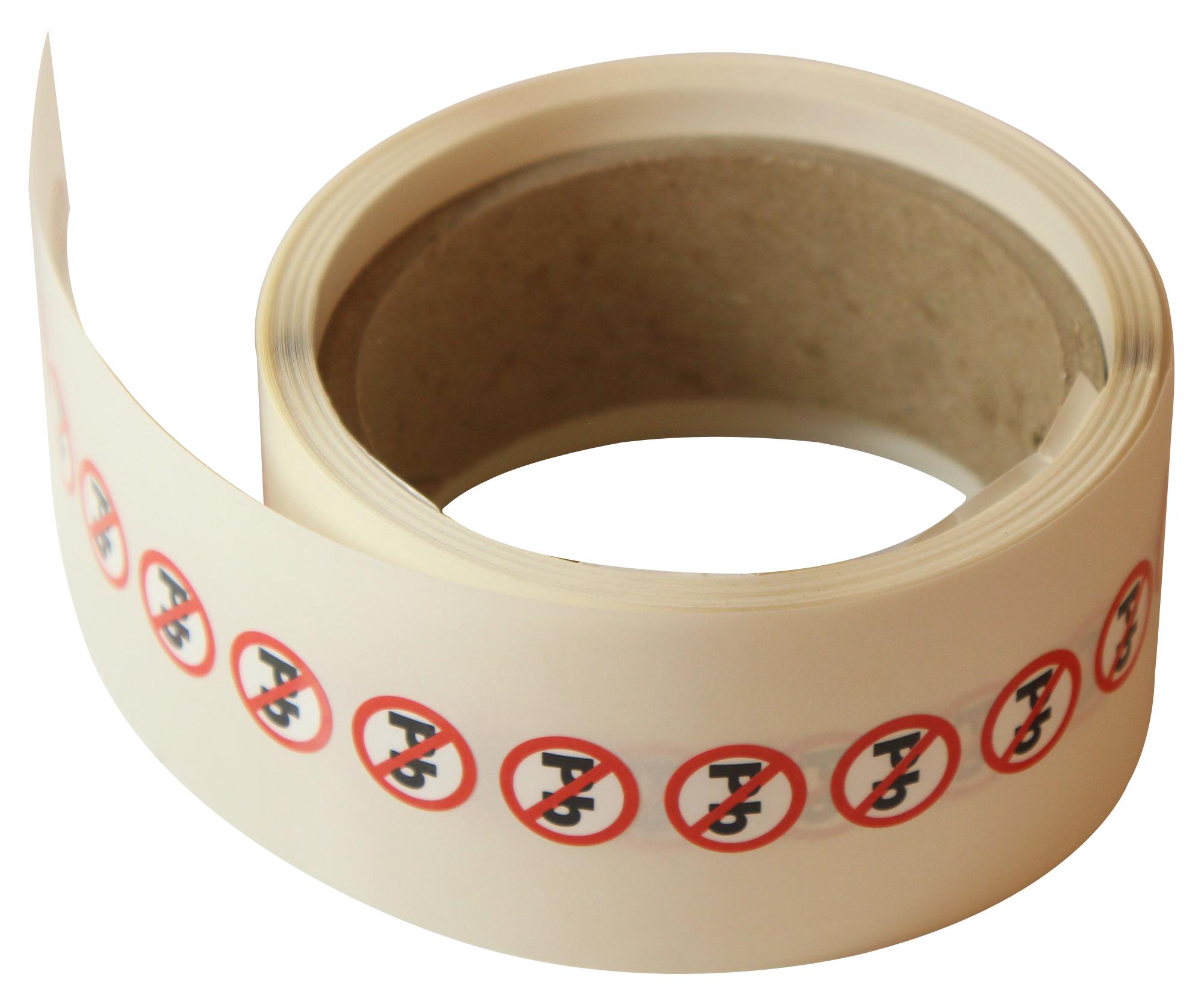 Multicomp Pro 7827260 Label, Lead Free, 15mm Round, Pk500